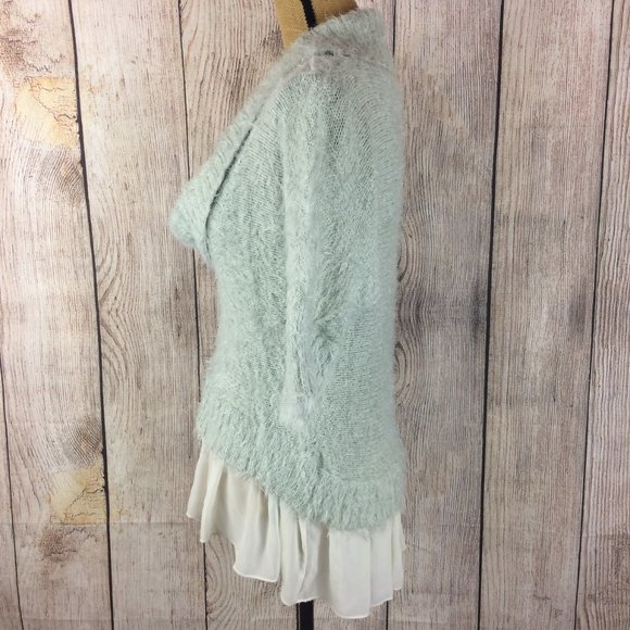 BKE 3/4 Dolman Sleeve Cowl Neck Knit Sweater Sz L - Picture 4 of 8